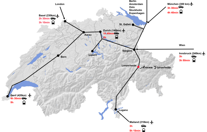 Anreise nach Lenzerheide | © Ferienregion Lenzerheide